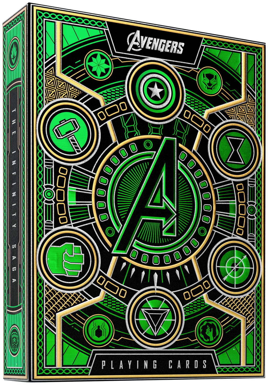 theory11 Avengers Green Edition Premium Playing Cards – Marvel Infinity Saga Deck