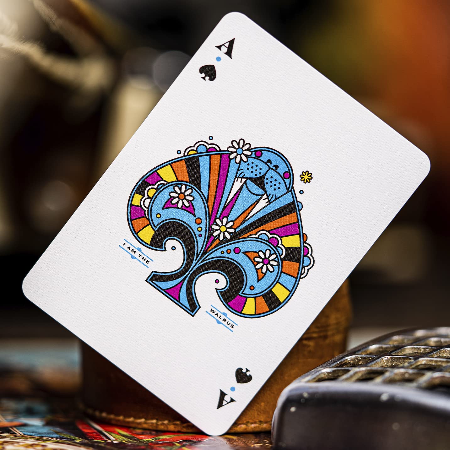 theory11 Beatles Premium Playing Cards - Blue Deck | Officially Licensed Collector's Cards with Song Callbacks