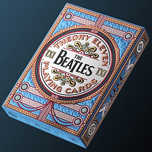 theory11 Beatles Premium Playing Cards - Blue Deck | Officially Licensed Collector's Cards with Song Callbacks