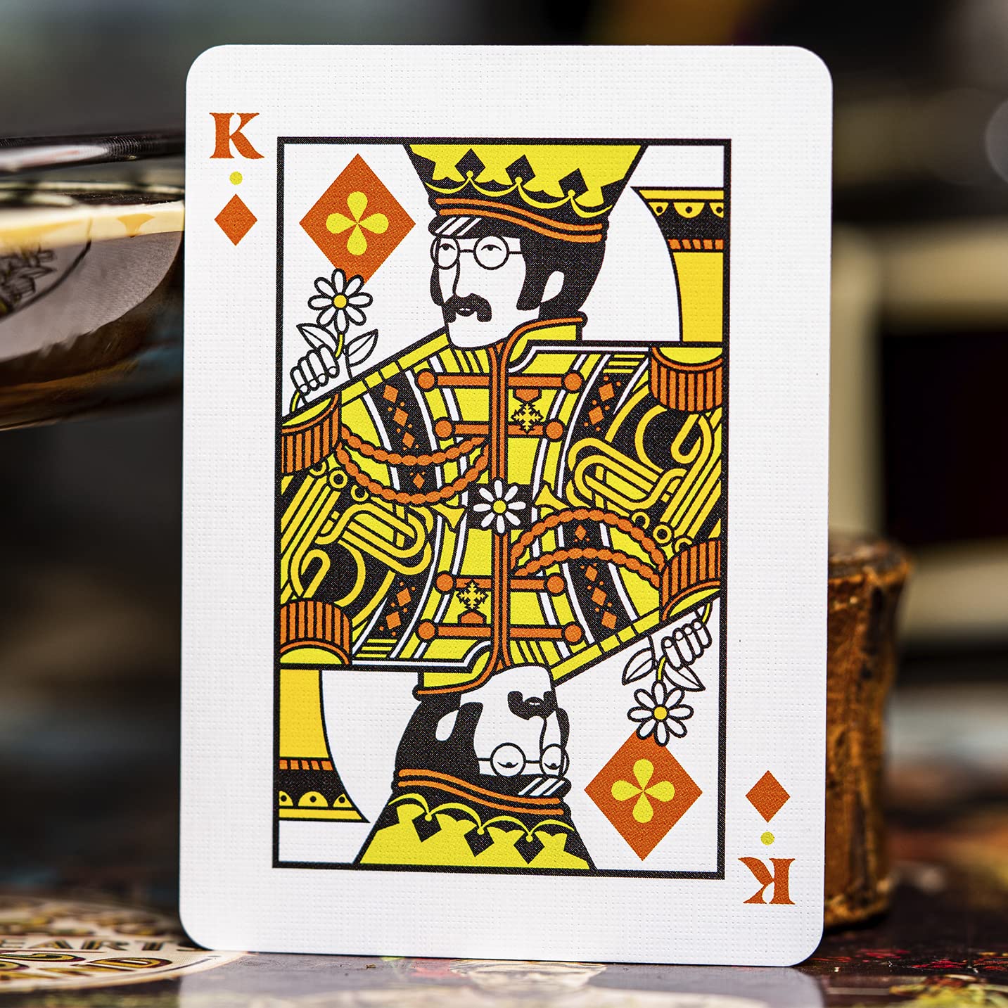 theory11 Beatles Premium Playing Cards - Blue Deck | Officially Licensed Collector's Cards with Song Callbacks