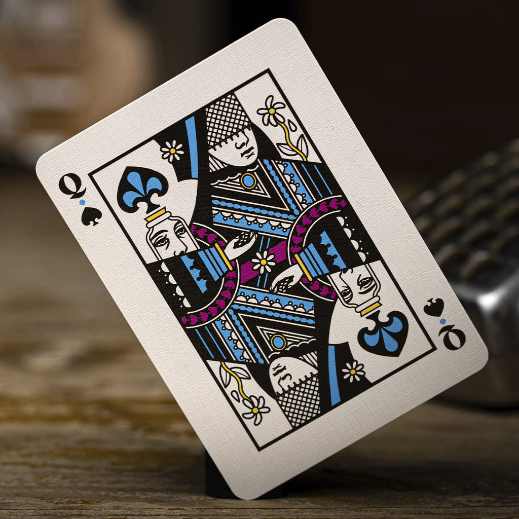 theory11 Beatles Premium Playing Cards - Blue Deck | Officially Licensed Collector's Cards with Song Callbacks