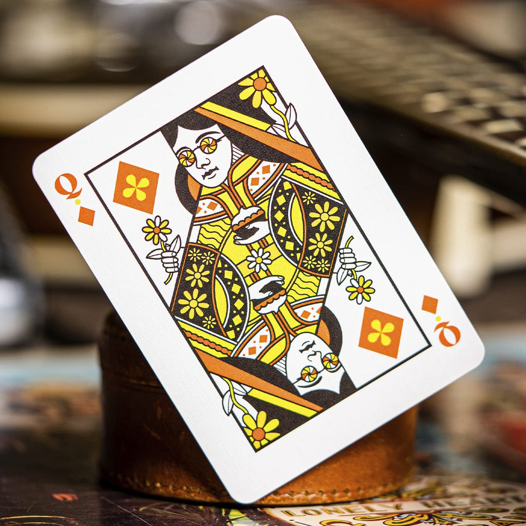 theory11 Beatles Premium Playing Cards - Blue Deck | Officially Licensed Collector's Cards with Song Callbacks