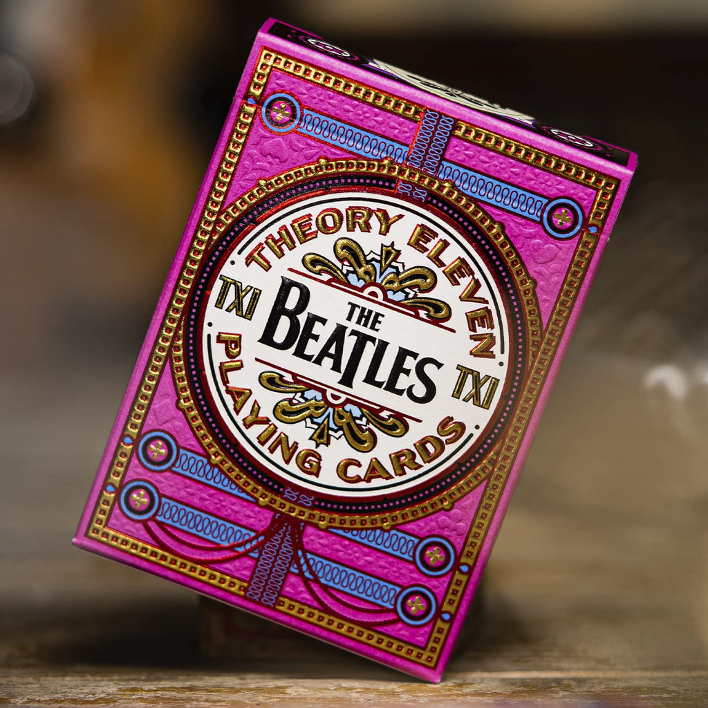 theory11 Beatles Premium Playing Cards - Pink Deck - Officially Licensed Collector's Cards