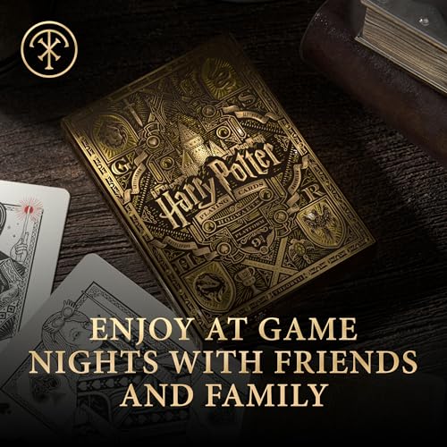 theory11 Harry Potter Hufflepuff Playing Cards (Yellow) – Premium Poker Deck