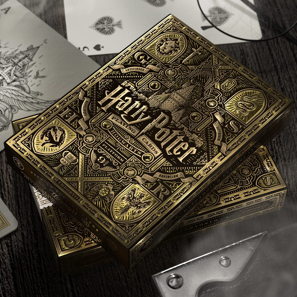 theory11 Harry Potter Hufflepuff Playing Cards (Yellow) – Premium Poker Deck
