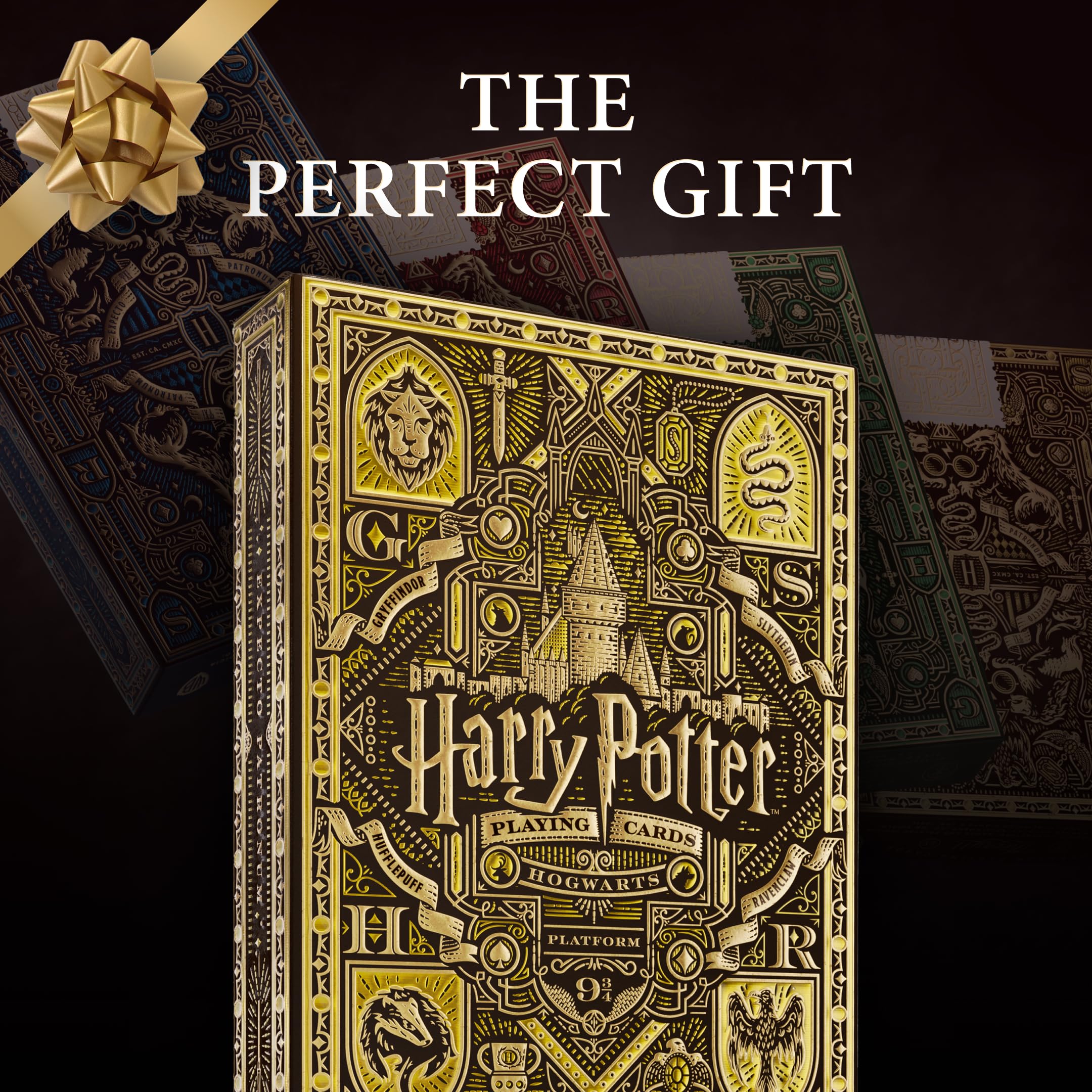 theory11 Harry Potter Hufflepuff Playing Cards (Yellow) – Premium Poker Deck