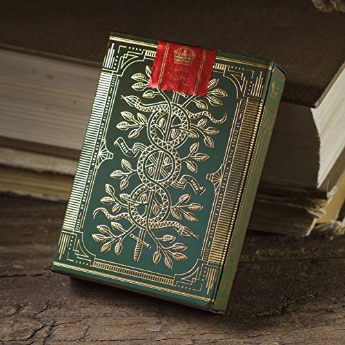 theory11 Monarch Playing Cards Green Edition – Premium Poker Deck with Gold Foil