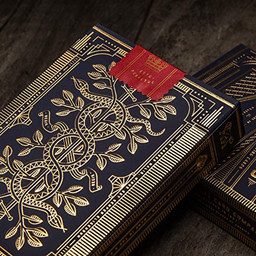theory11 Monarch Playing Cards – Luxury Blue Poker Deck with Gold Foil