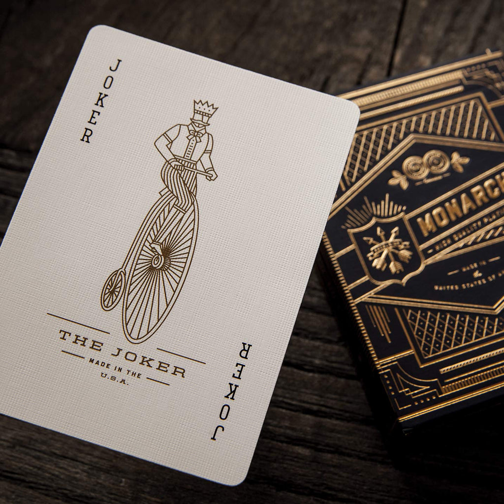 theory11 Monarch Playing Cards – Luxury Blue Poker Deck with Gold Foil