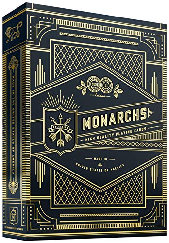 theory11 Monarch Playing Cards – Luxury Blue Poker Deck with Gold Foil