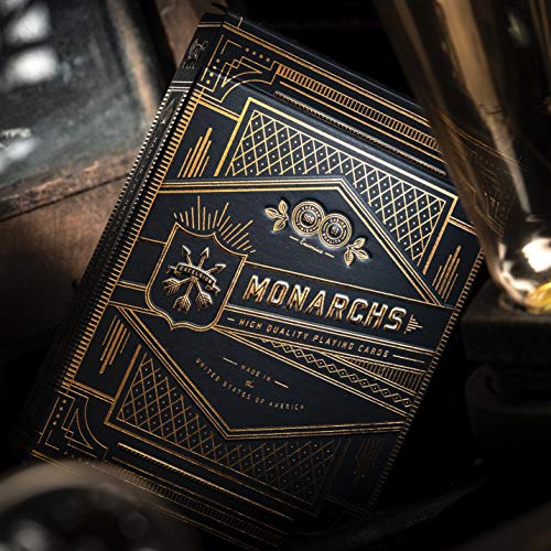theory11 Monarch Playing Cards – Luxury Blue Poker Deck with Gold Foil