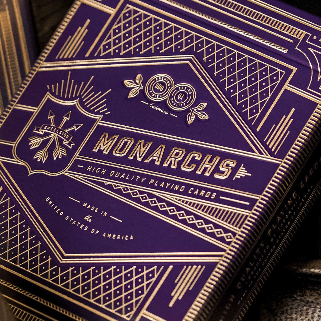 theory11 Monarch Playing Cards – Purple Edition with Gold Foil
