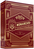 theory11 Monarch Red Edition Playing Cards – Luxury Poker Deck with Gold Foil