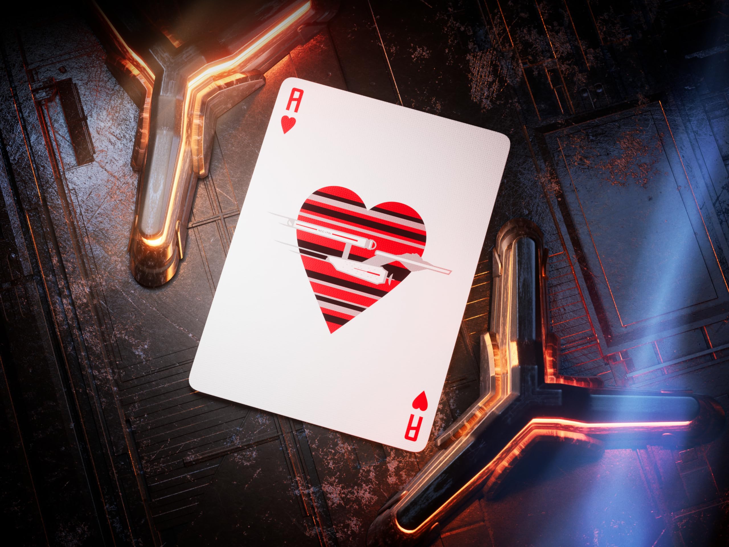 theory11 Star Trek Light Premium Playing Cards – Custom Artwork, Poker Size
