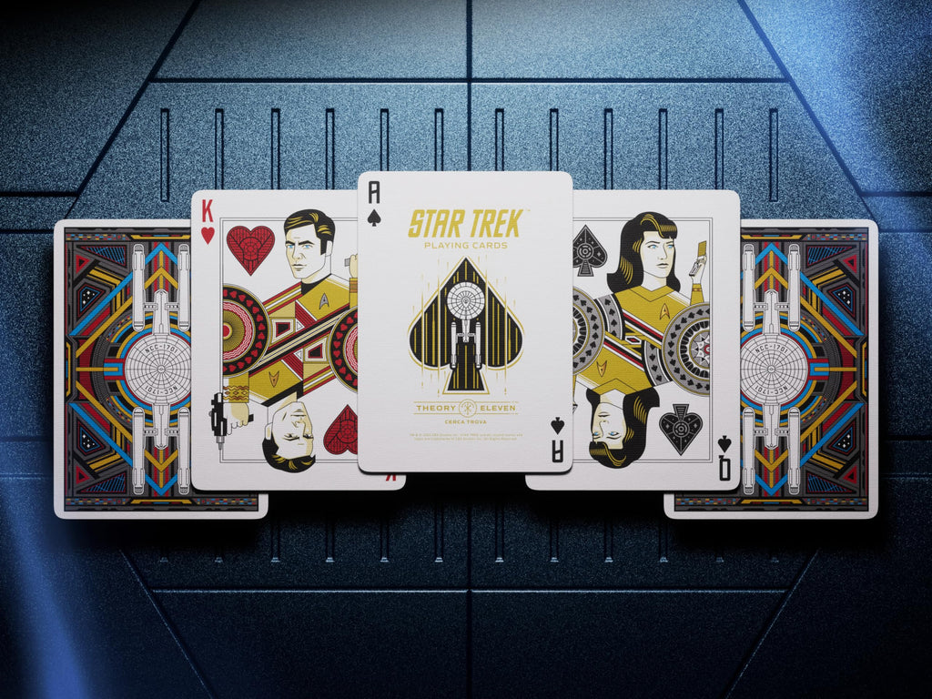 theory11 Star Trek Light Premium Playing Cards – Custom Artwork, Poker Size