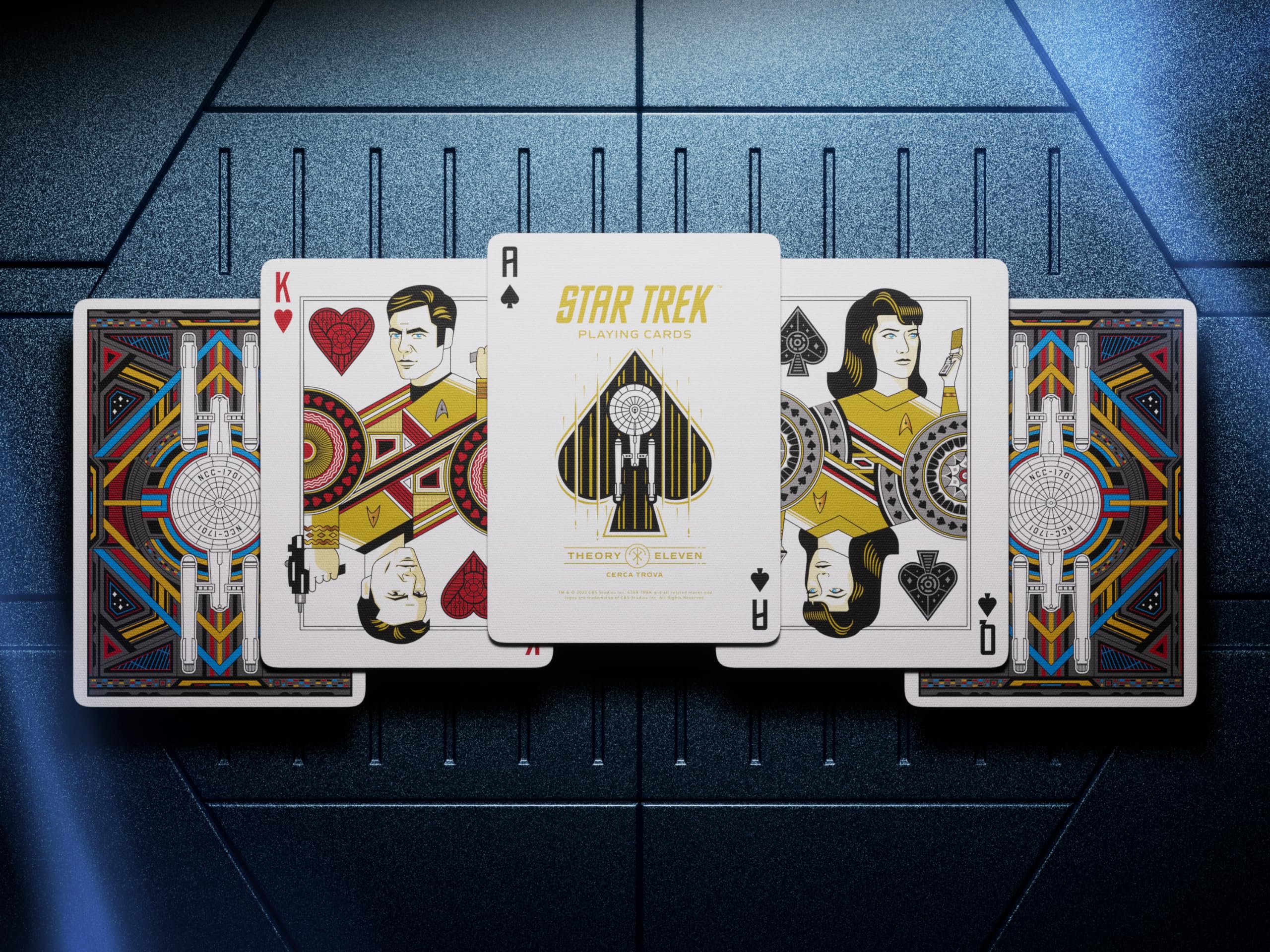theory11 Star Trek Light Premium Playing Cards – Custom Artwork, Poker Size