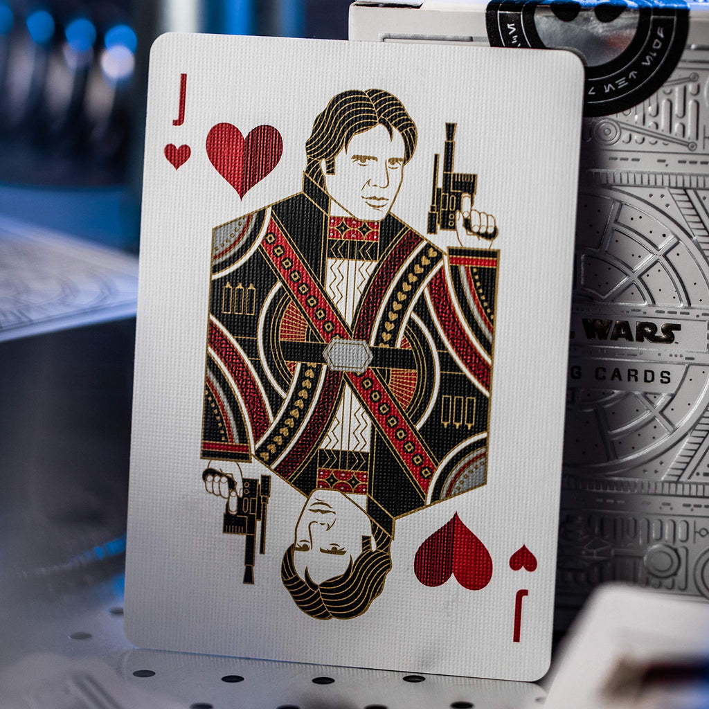 theory11 Star Wars Silver Special Edition - White Light Side Premium Playing Cards