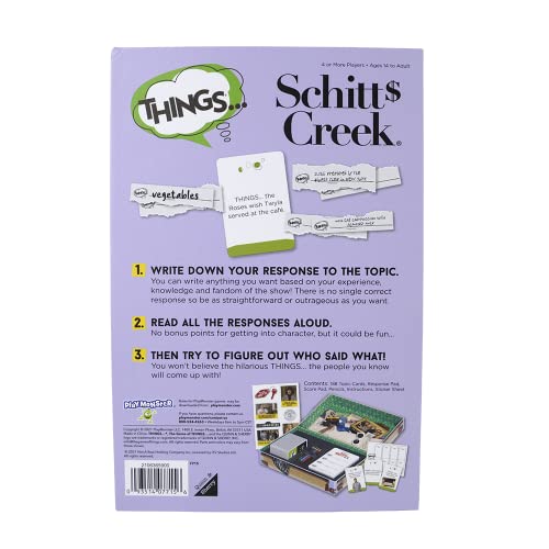 Things... Schitt's Creek Board Game – Hilarious Party Game for Fans Ages 14+