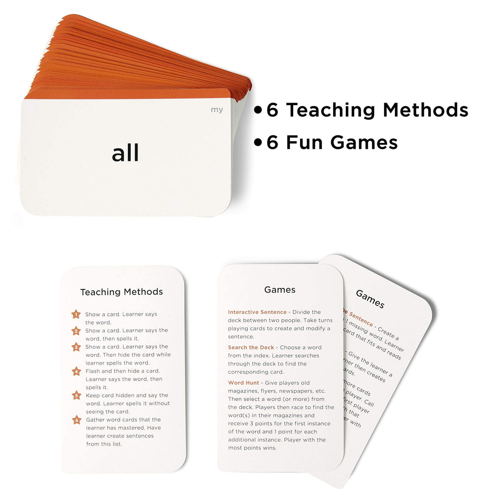 Think Tank Scholar Pre-K Sight Words Flash Cards – 100+ Dolch & Fry Words for Ages 3–5