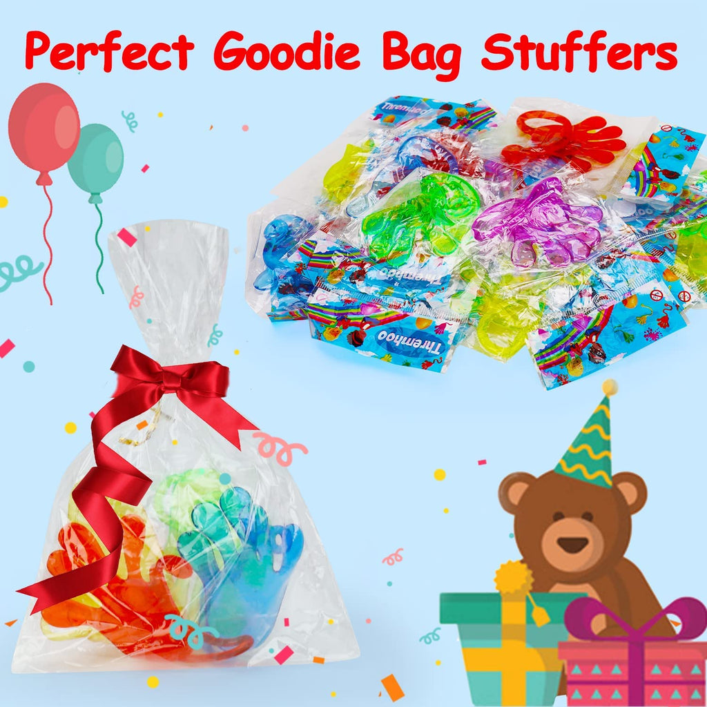 Thremhoo 40-Pack Glow in the Dark Sticky Hands Party Favors – Bulk Goodie Bag Fillers for Kids