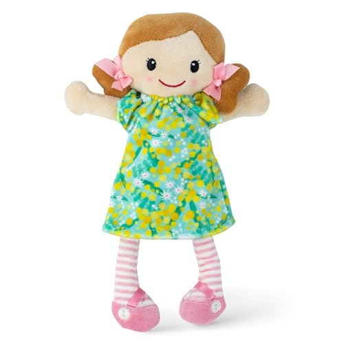 Tiger Tribe Nellie Rag Doll – Soft Velboa, 10-Inch, Floral Dress, Machine Washable