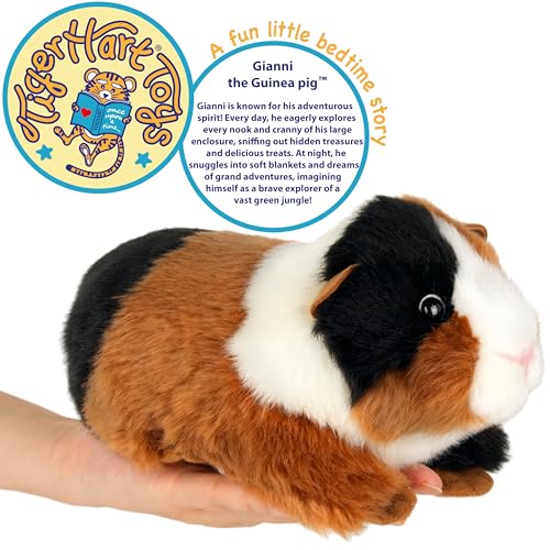 TigerHart Gianni the Guinea Pig Plush - 9 Inch Soft Stuffed Animal with Story