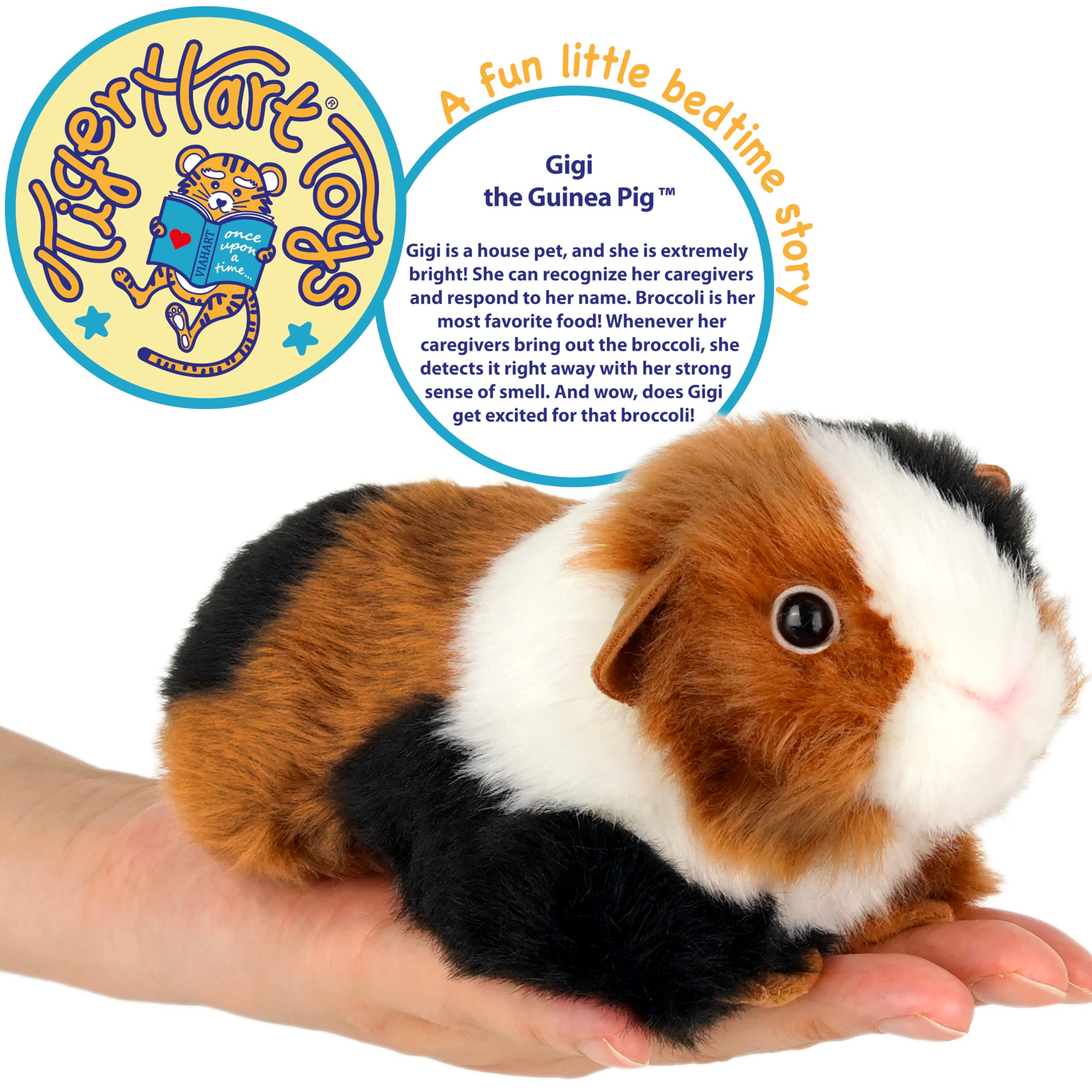 TigerHart Gigi the Guinea Pig – 6 Inch Soft Plush Toy with Story