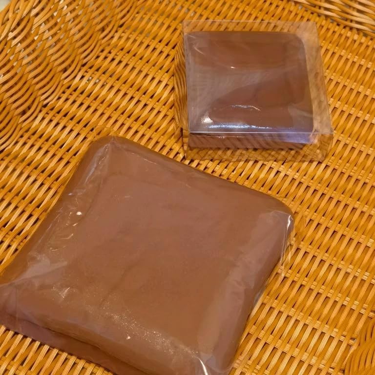 TIM CHESS 2-Pack Sticky Squishy Toast, Slow Rising Chocolate Bread Fidget Toy, Stress Relief Squeeze