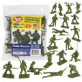 Tim Mee Toy 28-Piece OD Green WW2 Plastic Army Men Set - Made in USA
