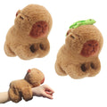 Timisea Capybara Slap Bracelets (2 Pack) - Soft Plush Stuffed Animal Huggers for Kids Party Favors, Green Turtle Design