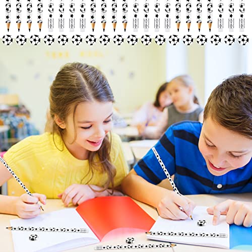 Tinlade 72-Piece Soccer Pencil and Eraser Set – Fun Football Stationery for Kids, Party Favors, Classroom Prizes