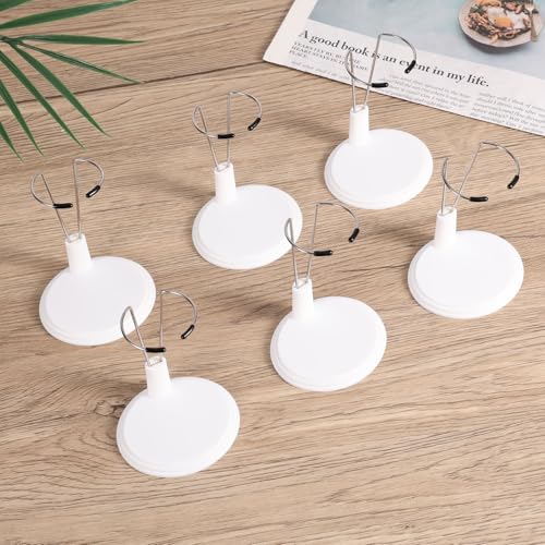 Tinoaly 6-Pack White Doll Stands – Adjustable Display Holder for 4-8 Inch Figures