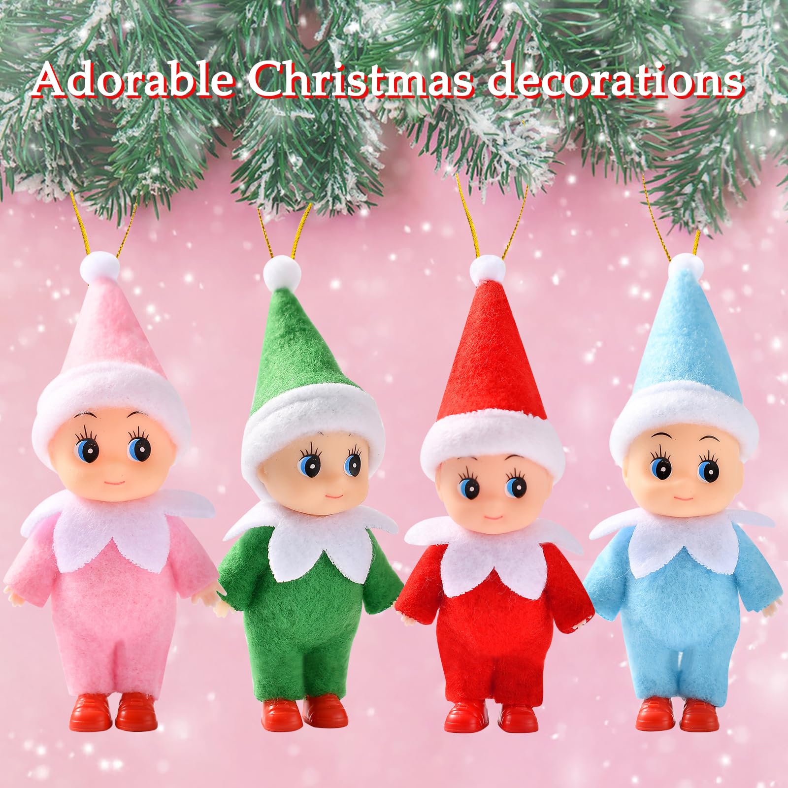 Tiny Elf Baby Doll – Miniature Christmas Elf with Removable Outfits for Gifts and Decor