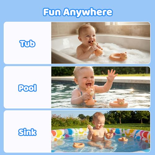Tiny Marvels Mold-Free Baby Bath Toys – BPA-Free Floating Toys for 6 Months+