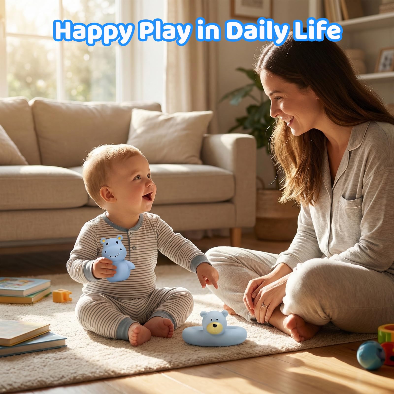 Tiny Marvels Mold-Free Baby Bath Toys – Sealed No-Hole Design for Safe, BPA-Free Water Play