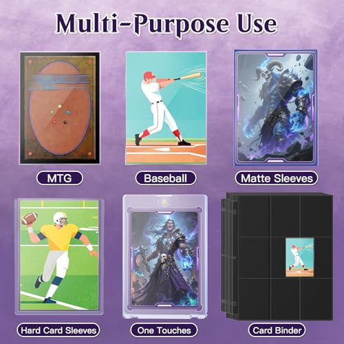 TiopLior 1000 Perfect Fit Inner Card Sleeves – Clear 64x89mm Double Sleeving Protectors for MTG, TCG, Sports Cards