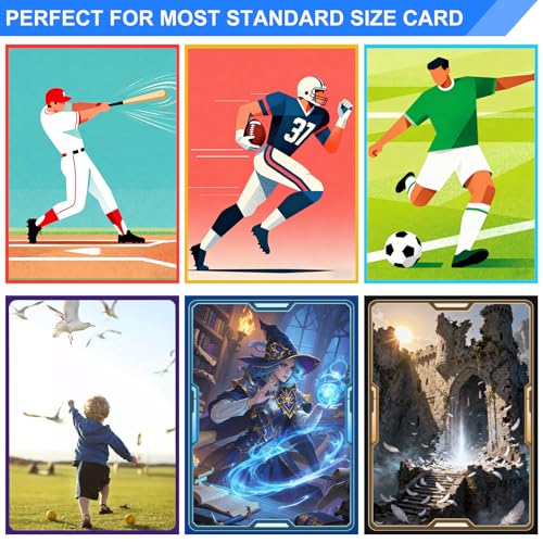 TiopLior 300 Red Matte Card Sleeves - Perfect Fit for TCG, Sports & K-Pop Photocards