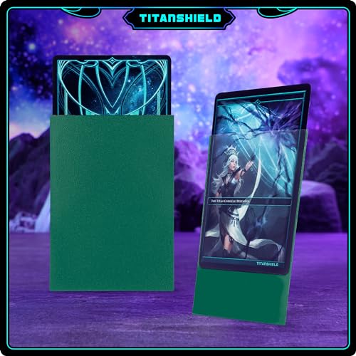 TitanShield 150-Pack Green Standard Card Sleeves (66x91mm) – Dual-Textured, 100-Micron Protection for TCG