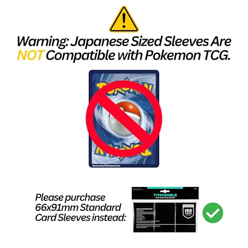 TitanShield 150 White Japanese-Size Card Sleeves – 62x89mm, 140 Micron, Dual-Textured for Yu-Gi-Oh & Vanguard