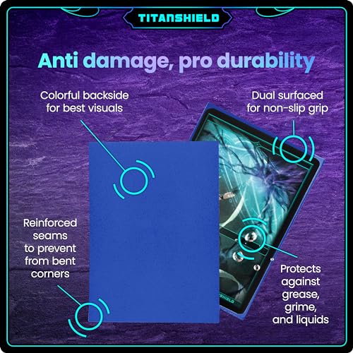 TitanShield Blue Card Sleeves (150 Pack) - Standard 66x91mm for TCG