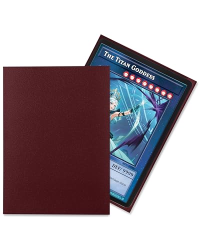 TitanShield Bordeaux Red Japanese Card Sleeves – 150 Pack, 140 Micron, Archival Grade Deck Protectors