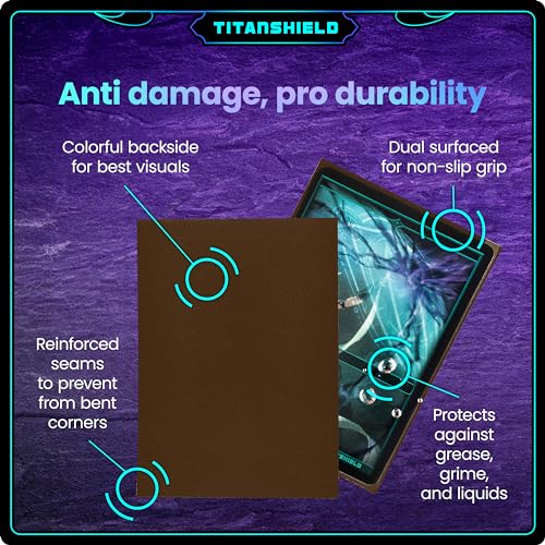 TitanShield Premium Card Sleeves – Earth Brown, Standard (66x91mm), 150-Pack for TCG Protection