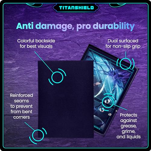 TitanShield Standard Card Sleeves (150-Pack) - 66x91mm Black, Compatible with MTG, Pokemon, Lorcana, One Piece