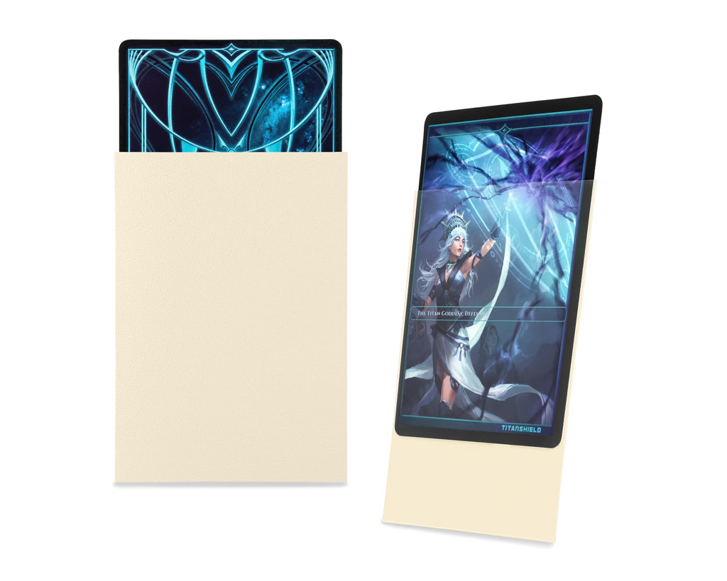 TitanShield Standard Card Sleeves (150 Pack) - Ivory, 66x91mm, Premium Polypropylene Protection