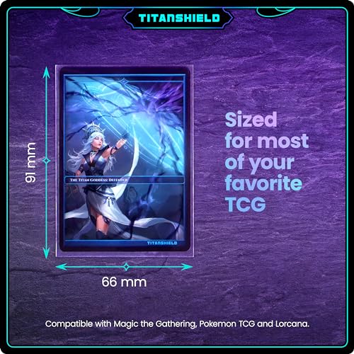 TitanShield Standard Card Sleeves (150 Pack) – 66x91mm Clear Polypropylene Protectors for MTG, Pokemon, Lorcana