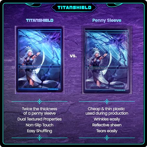 TitanShield Standard Card Sleeves (150 Pack) – 66x91mm Clear Polypropylene Protectors for MTG, Pokemon, Lorcana