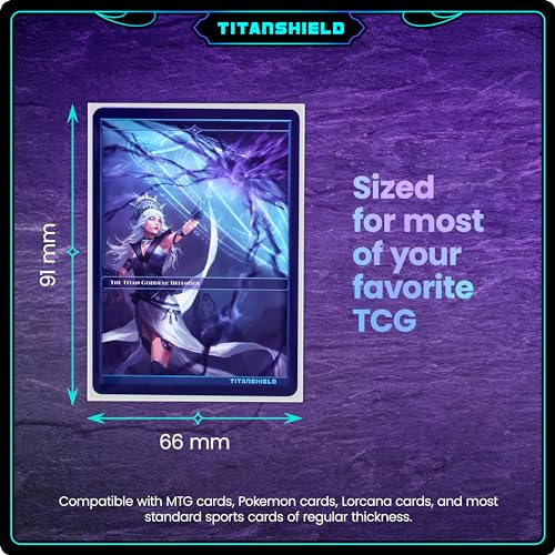 TitanShield Standard Card Sleeves 150 Pack – 66x91mm White Polypropylene for TCG