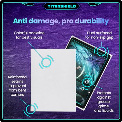 TitanShield Standard Card Sleeves 150 Pack – 66x91mm White Polypropylene for TCG