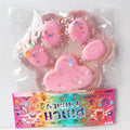 Titata Giant Furry Cat Paw Squishy Toy - Oversized Squeeze Fidget for Stress Relief - Clear & Pink