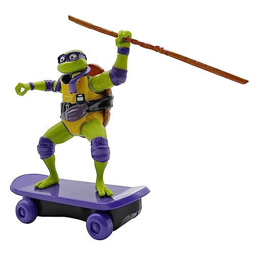 TMNT Donatello Sewer Shredder Pullback Skateboard Toy - Mutant Mayhem